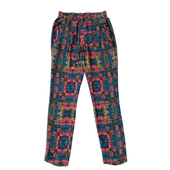 Hugo Boss Vibrant Silk Pants Kaleidoscope Print – No Tags – Size Estimate S